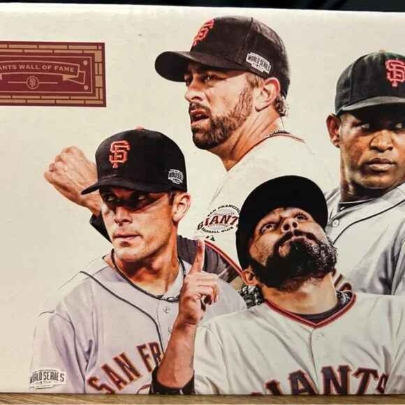 NIB San Francisco SF Giants 2024 Core Four Statue Affeldt Lopez Casilla Romo - Picture 2 of 3